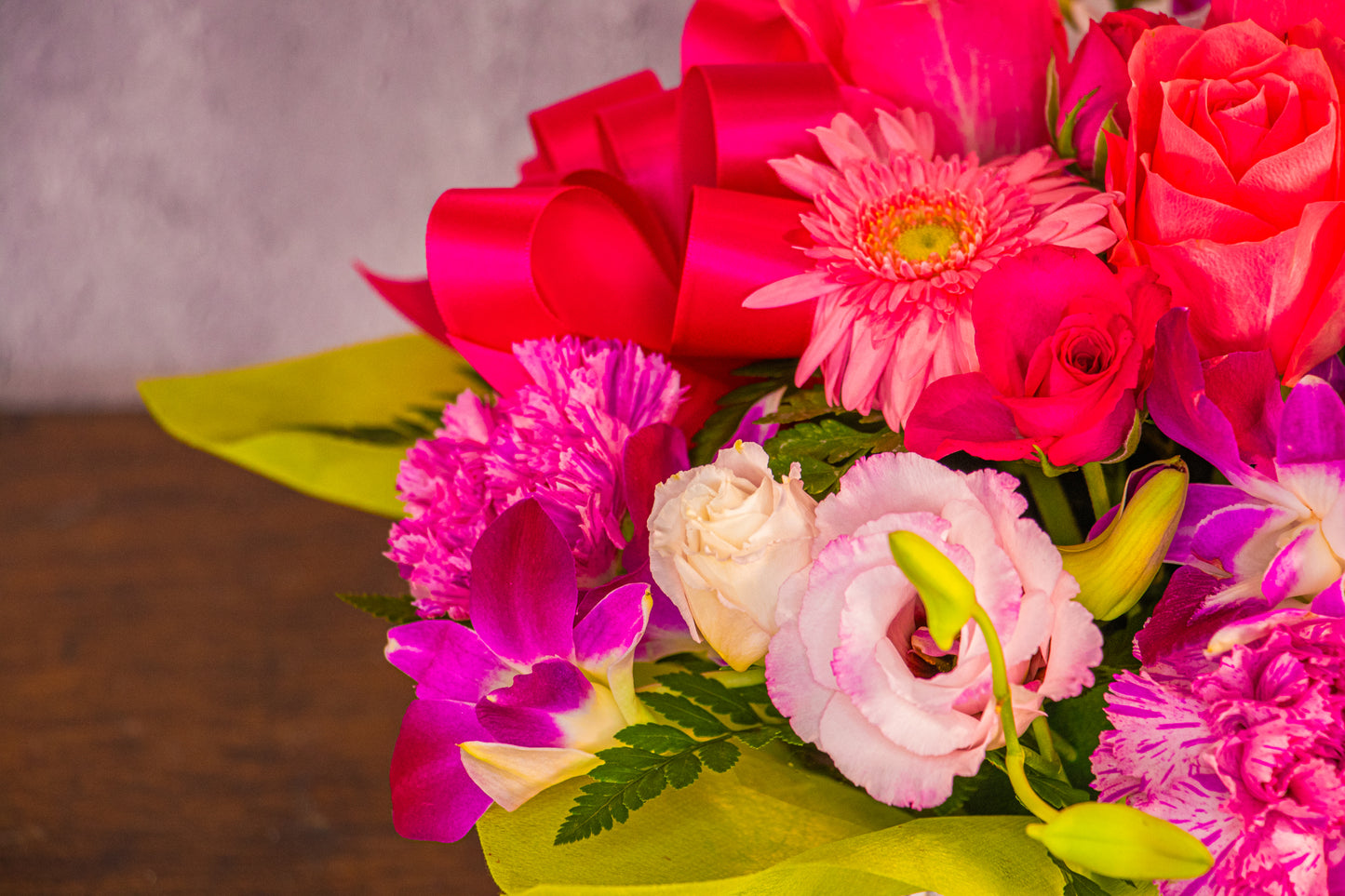 【アレンジメント】赤系(¥13,200)※「東京23区」お届け限定